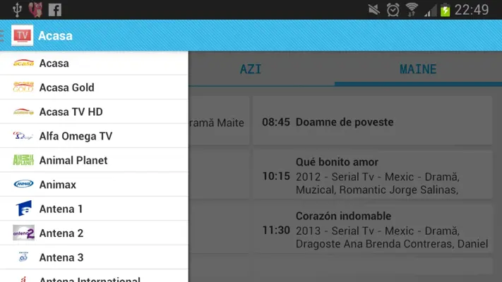 Program TV Romania android App screenshot 0